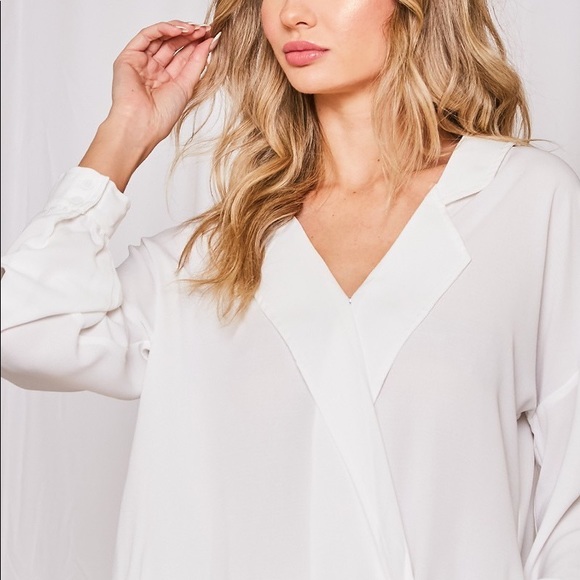 Off White Long Sleeve Blouse - Picture 3 of 4